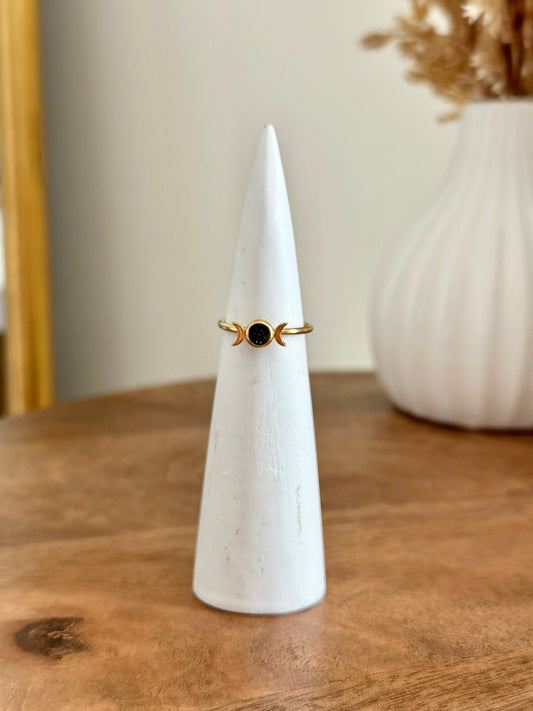 Moon Phase Adjustable Ring