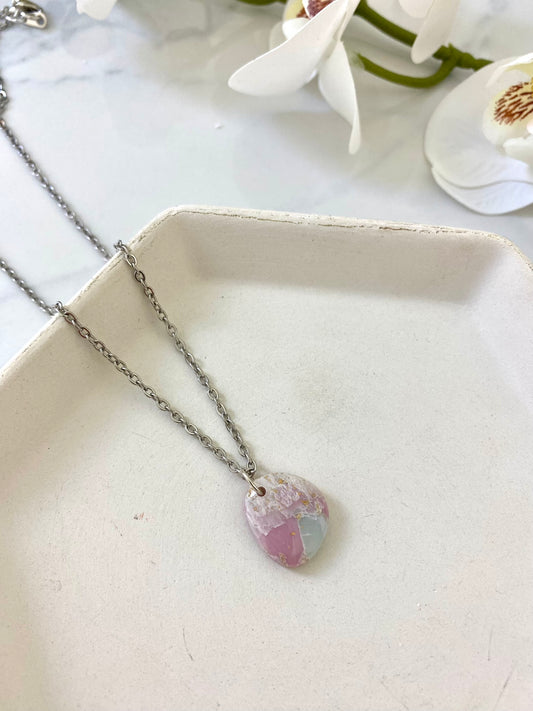 Dainty Faux Stone Necklace