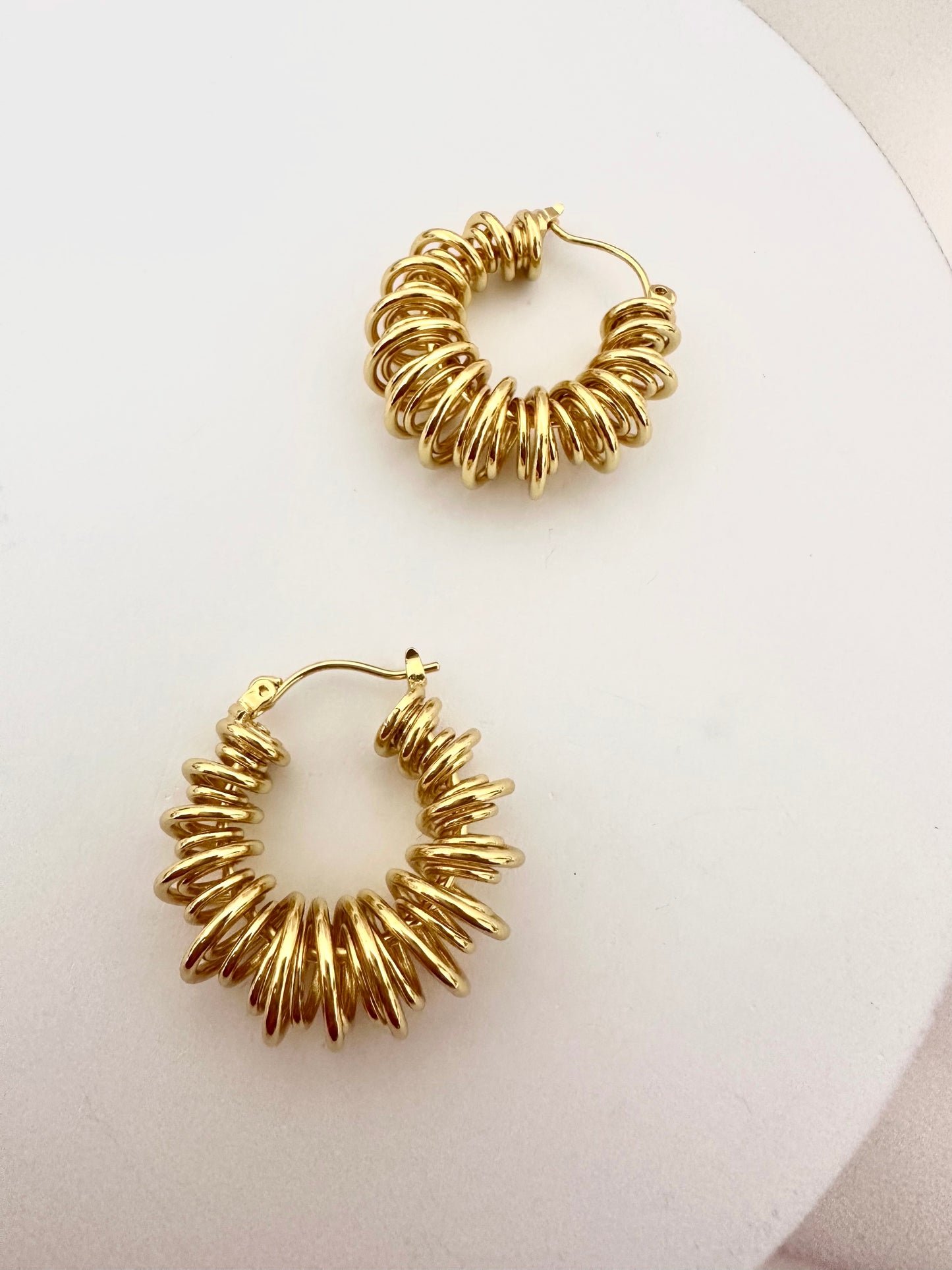 Gold Wired Hoops