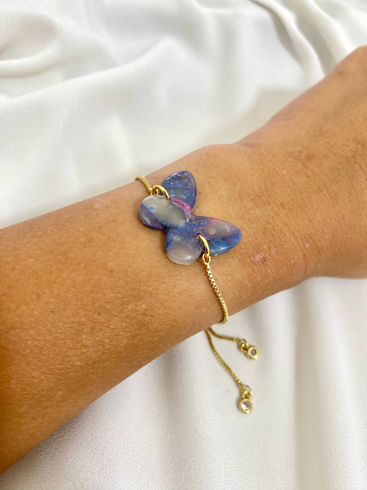 Cosmic Butterfly Gold Chain - Adjustable Bracelet